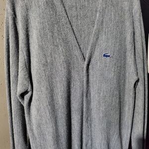Lacoste button up sweater